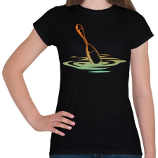 PRINTFASHION úszó - Női póló - Fekete női póló
