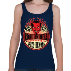 PRINTFASHION Út a pokolban - Női atléta - Sötétkék