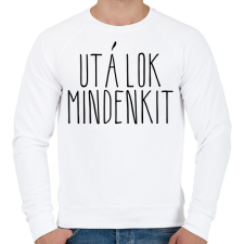 PRINTFASHION utálok mindenkit - Férfi pulóver - Fehér férfi pulóver, kardigán