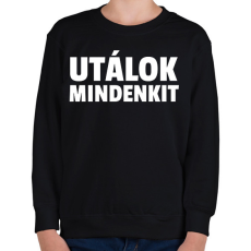 PRINTFASHION UTÁLOK MINDENKIT - Gyerek pulóver - Fekete