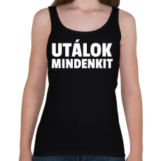 PRINTFASHION UTÁLOK MINDENKIT - Női atléta - Fekete