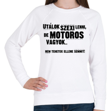 PRINTFASHION utálok szexi lenni - Női pulóver - Fehér