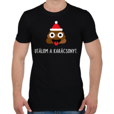 PRINTFASHION UTÁLOM A KARÁCSONYT - Férfi póló - Fekete