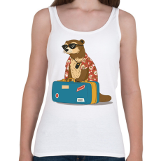 PRINTFASHION Utazó vidra - Női atléta - Fehér
