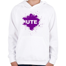 PRINTFASHION ute - Gyerek kapucnis pulóver - Fehér gyerek pulóver, kardigán