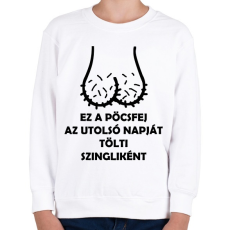 PRINTFASHION Utolsó napok - Gyerek pulóver - Fehér