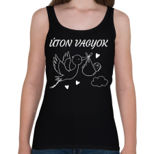 PRINTFASHION Úton vagyok - Női atléta - Fekete női trikó