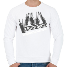 PRINTFASHION üveges legénybúcsú fehér - Férfi pulóver - Fehér férfi pulóver, kardigán