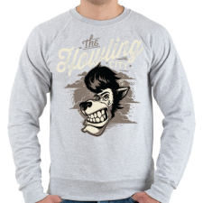 PRINTFASHION Üvöltés - Férfi pulóver - Sport szürke férfi pulóver, kardigán