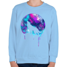 PRINTFASHION Üvöltés - Gyerek pulóver - Világoskék