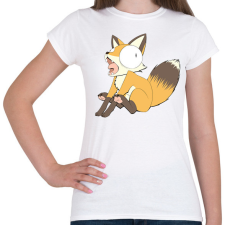 PRINTFASHION Üvöltő róka - Női póló - Fehér női póló