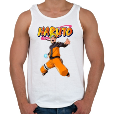 PRINTFASHION Uzumaki Naruto - Férfi atléta - Fehér