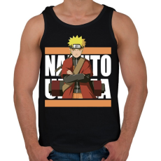 PRINTFASHION Uzumaki Naruto - Férfi atléta - Fekete