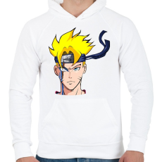 PRINTFASHION Uzumaki Naruto - Férfi kapucnis pulóver - Fehér