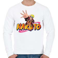 PRINTFASHION Uzumaki Naruto - Férfi pulóver - Fehér férfi pulóver, kardigán