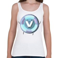 PRINTFASHION V-bucks - Fortnite - Női atléta - Fehér női trikó