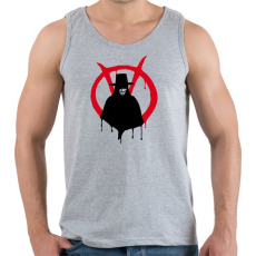 PRINTFASHION V for vendetta - Férfi atléta - Sport szürke