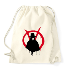 PRINTFASHION V for vendetta - Sportzsák, Tornazsák - Natúr tornazsák