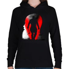 PRINTFASHION V mint Viking - Női kapucnis pulóver - Fekete női pulóver, kardigán