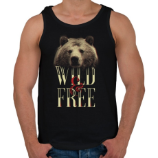 PRINTFASHION Vad és szabad - Férfi atléta - Fekete