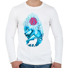 PRINTFASHION Vad fagy - Férfi hosszú ujjú póló - Fehér