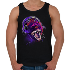 PRINTFASHION Vad zenék - Férfi atléta - Fekete atléta, trikó