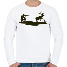 PRINTFASHION Vadász - Férfi pulóver - Fehér férfi pulóver, kardigán