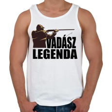 PRINTFASHION Vadász Legenda - Férfi atléta - Fehér