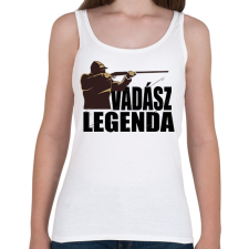 PRINTFASHION Vadász Legenda - Női atléta - Fehér női trikó