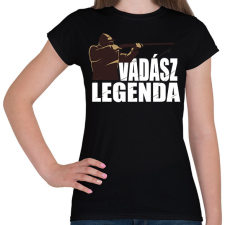 PRINTFASHION Vadász Legenda - Női póló - Fekete női póló
