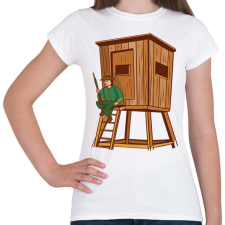 PRINTFASHION Vadász - Női póló - Fehér női póló