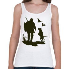 PRINTFASHION Vadászat - Női atléta - Fehér női trikó