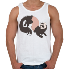 PRINTFASHION vadászgörény - Férfi atléta - Fehér atléta, trikó