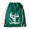 PRINTFASHION Vadásznak született - Sportzsák, Tornazsák - Sötétzöld