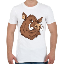 PRINTFASHION Vaddisznó - Férfi póló - Fehér férfi póló