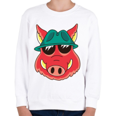 PRINTFASHION Vaddisznó - Gyerek pulóver - Fehér