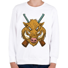PRINTFASHION Vaddisznó - Gyerek pulóver - Fehér