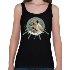 PRINTFASHION VADMACSKA - Női atléta - Fekete női trikó