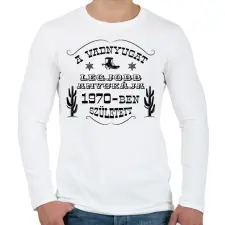 PRINTFASHION Vadnyugat legjobb anyukája - Évszámmal - Férfi hosszú ujjú póló - Fehér férfi póló