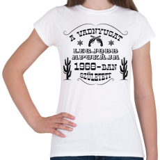 PRINTFASHION Vadnyugat legjobb apukája - Évszámmal - Női póló - Fehér