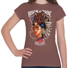 PRINTFASHION Vadnyugat - Női póló - Mogyoróbarna női póló