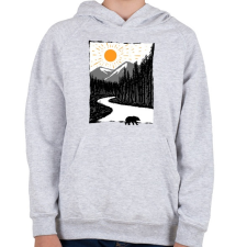 PRINTFASHION Vadon - Gyerek kapucnis pulóver - Sport szürke gyerek pulóver, kardigán