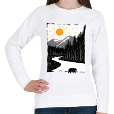 PRINTFASHION Vadon - Női pulóver - Fehér női pulóver, kardigán