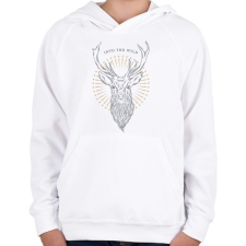 PRINTFASHION Vadonban - Gyerek kapucnis pulóver - Fehér gyerek pulóver, kardigán