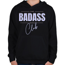 PRINTFASHION Vagány apák klubja - Gyerek kapucnis pulóver - Fekete gyerek pulóver, kardigán