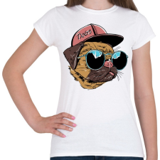 PRINTFASHION Vagány kutya - Női póló - Fehér női póló