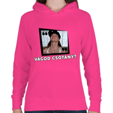 PRINTFASHION Vágod csótány? - Női kapucnis pulóver - Fukszia női pulóver, kardigán