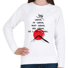 PRINTFASHION Vagyok - Haiku - Női pulóver - Fehér női pulóver, kardigán