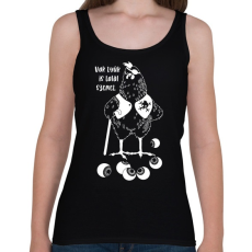 PRINTFASHION Vak tyúk is talál szemet - Női atléta - Fekete