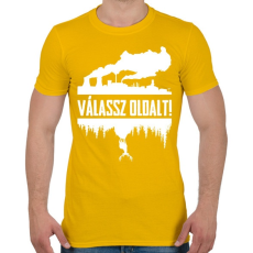 PRINTFASHION Válassz!  - Férfi póló - Sárga